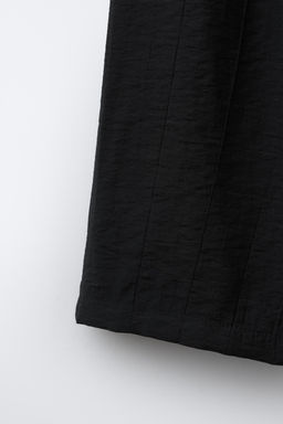 PANTAL?N WIDE LEG EFECTO ARRUGADO / Negro - Zara фото 4