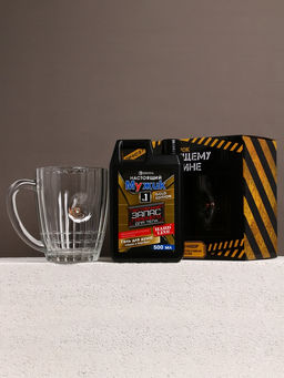 Подарочный набор Настоящему мужику, гель для душа канистра 500 мл и стакан с пулей, HARD LINE  фото 2