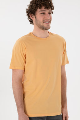 Erkek Regular Fit Bisiklet Yaka Turuncu Basic Ti__rt Sepette S_rpriz _ndirim - U.s. polo assn фото 4