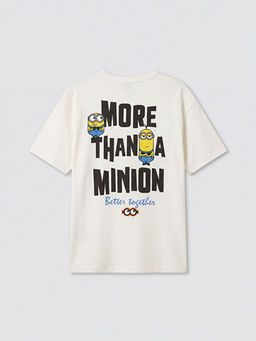 Bisiklet Yaka Minions Bask?l? Erkek ?ocuk Ti??rt