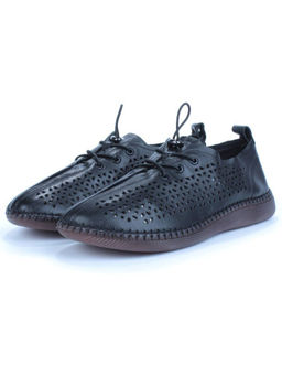 03-5005-1 BLACK Полуботинки женские (натуральная кожа)