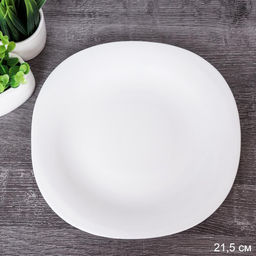 Тарелка 215 мм квадратная белая / FLFP85 (WHITE) /уп 6/48/ - ГалеонТрейд фото 4