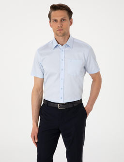 A__k Mavi Regular Fit Uzun Kollu Basic G_mlek