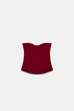 CORS? PUNTO STRETCH / Rojo oscuro - Zara фото 3