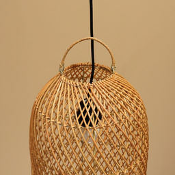Светильник потолочный из ротанга «Кевин», 1×120 Вт, Е27, 25×25×50 см