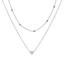 Колье многослойное 30-33 см / P-188S /уп 60/серебро - Галеонтрейд фото 3