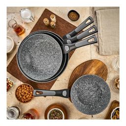 Сковорода глубокая со съёмной ручкой Walmer Bastion, 26 см, цвет серый  фото 6