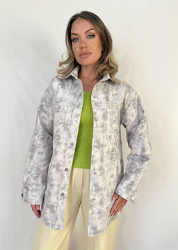 K12881 Джинсовая рубашка СТАЛЬ