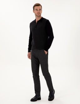 Antrasit Slim Fit Kanvas Pantolon - Cacharel фото 3