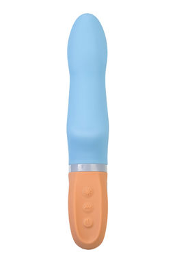 Вибратор Flovetta BLUEBELL, силикон, голубой, 18,5 см