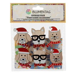 Blumentag WCBC-35 Прищепки Новогодняя коллекция 5 х 6 шт. 3.5 см 02  фото 3