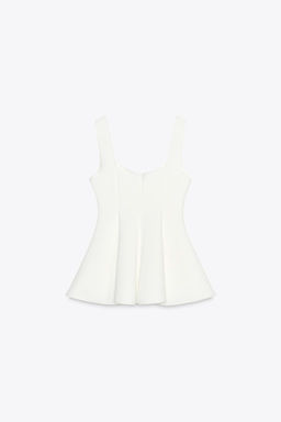PEPLUM STRETCH TOP - Zara фото 9