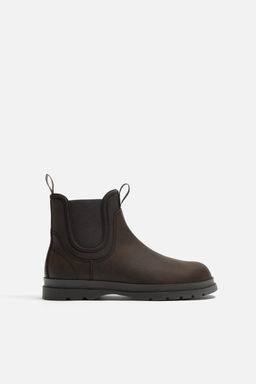 LEATHER CHELSEA BOOTS - Zara фото 4