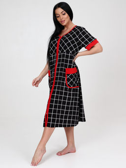 149-Х ЖЕНСКИЙ ХАЛАТ (Черный квадрат) - А-дина фото 4