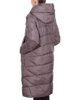 2118 GRAY/PURPLE Пальто зимнее женское MELISACITI (200 гр. холлофайбера) - Fashion фото 4
