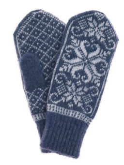 Варежки женские "Паук и снежинки" ПП 3237-11