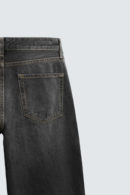 JEANS FLARE FIT ROTOS / Negro - Zara фото 9