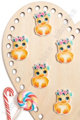 Кабошон-вырубка "Утёнок" 2,9*3,5 см (10 шт) SF-5819