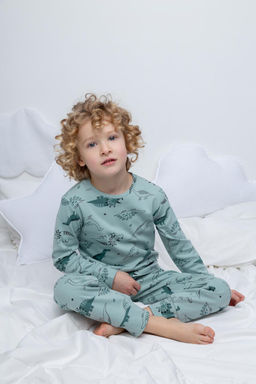 К 1552/24/голубой прибой,динозавры пижама дет