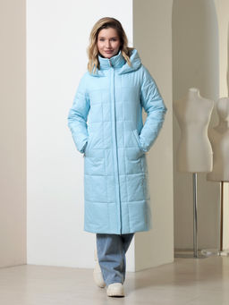 25417 Пальто голубой - Dizzyway фото 2