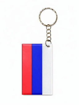 Цена за 5 шт. Брелок "Российский флаг" (KL-3909) светоотражающий