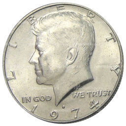 1/2 доллара (50 центов) 1974 года D США