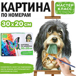 Картина по номерам MKR3020-29 "Друзья" 30х20 см.