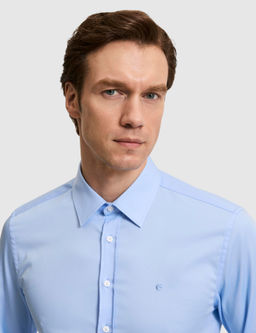 Mavi Slim Fit Klasik Yaka Basic G_mlek
