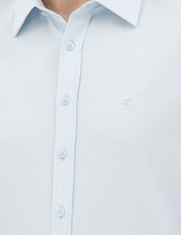 A__k Mavi Slim Fit Uzun Kollu G_mlek