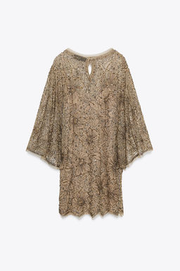 ZW COLLECTION LIMITED EDITION EMBROIDERED SHORT DRESS - Zara фото 5