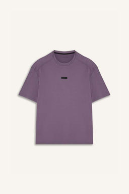 DeFactoFit Boxy Fit Bisiklet Yaka Bask?l? Sporcu K?sa Kollu Tisort  фото 2