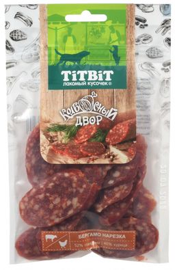 Титбит Колбасный двор Нарезка Бергамо 80 г 1/25 4690538022320