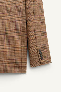 LIMITED EDITION 100% WOOL CHECK BLAZER - Zara фото 8
