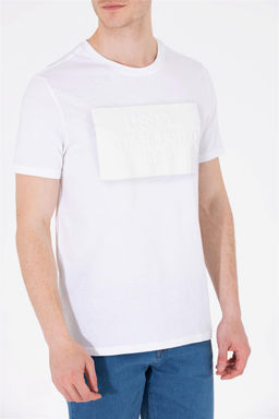 U. S. Polo Assn Мужская белая футболка с круглым вырезом - U.s. polo assn фото 14