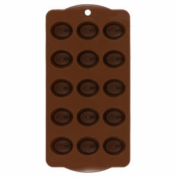 52276 GIPFEL Форма для отливки шоколадных фигур DELIZIA, 15 ячеек, 21х10,5х1,8см, силикон - Werner фото 4