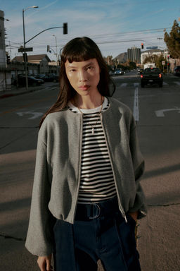 CHAQUETA BOMBER SOFT / Gris - Zara фото 2
