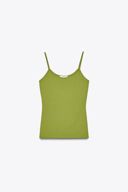 POLYAMIDE TOP WITH THIN STRAPS - Zara фото 48