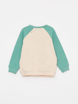 Bisiklet Yaka Uzun Kollu Bask?l? Erkek Bebek Sweatshirt Pantolon 2li Tak?m - Waikiki фото 3