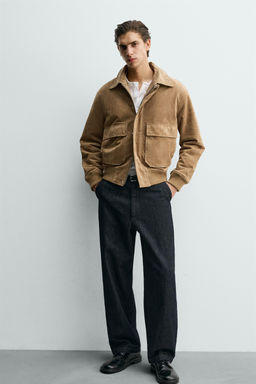LEATHER AND SUEDE JACKET WITH FAUX SHEARLING - Zara фото 7