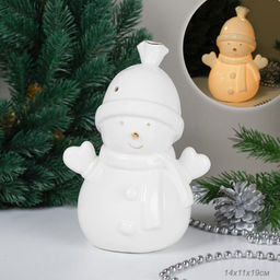 Фигурка Снеговик с подсветкой 19 см новогодний / YZ21630 /уп 24/LED - ГалеонТрейд фото 6