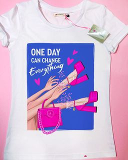 Эксклюзивная футболка Yana Pletneva упаковка плотный Zip пакет!