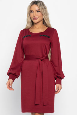 Платье Шарли (бордовое) П15012-18М