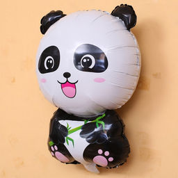 Цена за 3 шт. Воздушный шар фольгированный 27" «Панда», фигура