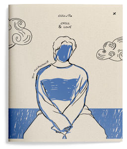 Тетрадь 48 л. А5 клетка, на скрепке, офсет LOREX BLUE MELANCHOLIA мелованный картон, двойная обложка, запечатка форзаца, soft touch - Buro фото 3