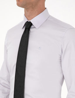 Gri Slim Fit Uzun Kollu Basic G_mlek