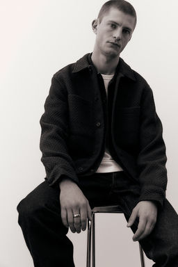 Sobrecamisa gofrada Regular Fit - H&m фото 3