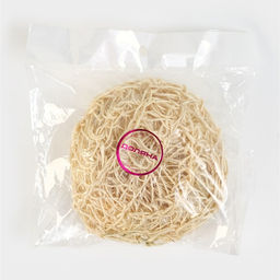 Мочалка - спонж Доляна «Сизаль», 12×12×5 см, бежевая