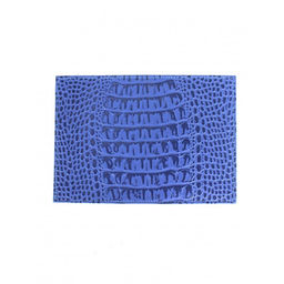 Обложка для паспорта Croco-П-404 (5 кред карт) натуральная кожа голубой кайман (13) 264830