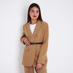 Ремень женский, ширина 2,2 см, пряжка металл, цвет чёрный - Simaland фото 3