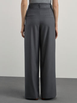 Брюки широкие с поясом / Zarina  фото 4